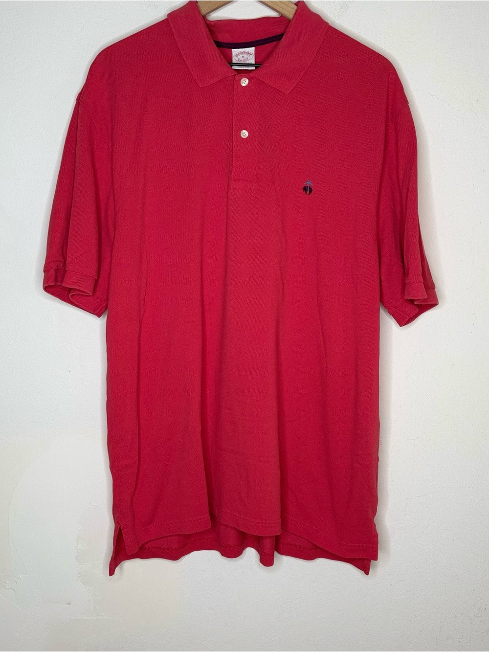 Brooks Brothers Coral Pink Performance Polo Shirt Men’s XL Cotton Golf Preppy